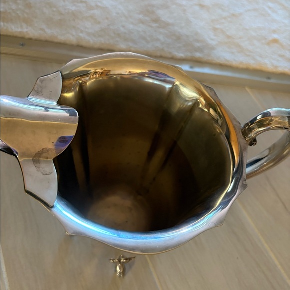 Vintage Elegant Silver on Copper Water Pitcher - Picture 4 of 6
